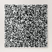 QR Code Puzzle - Modern Personalized ジグソーパズル (縦)