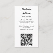 QR Code Rainbow Tree Reiki Master 名刺 (裏面)