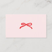 QR Code Registry Valentines Day Hearts エンクロージャーカード (裏面)