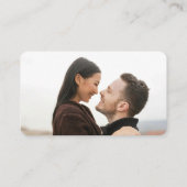 QR Code RSVP Wedding Website Simple Photo Response エンクロージャーカード (裏面)