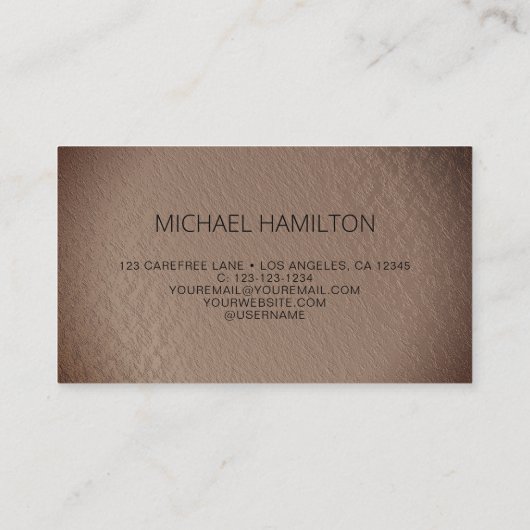 QR Code Rustic Foil Profile 名刺 (裏面)