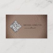 QR Code Rustic Foil Profile 名刺 (正面)
