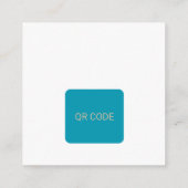 QR Code Save the Date Card Minimalist Wedding Card エンクロージャーカード (裏面)