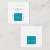 QR Code Save the Date Card Minimalist Wedding Card エンクロージャーカード (正面/裏面)