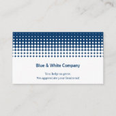 QR-code Scan for Specials White Blue Thank You 名刺 (正面)