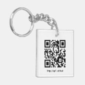 QR Code Schlüsselanhänger キーホルダー (正面左)