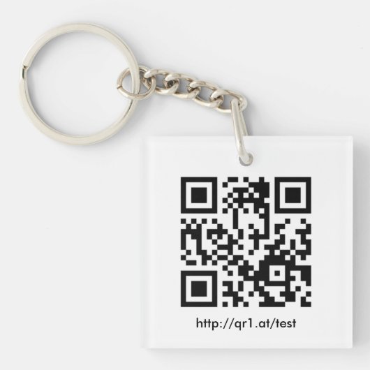 QR Code Schlüsselanhänger キーホルダー (正面)