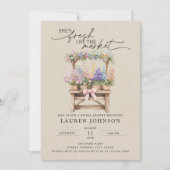 QR Code She's Fresh Off the Market Bridal Shower 招待状 (正面)