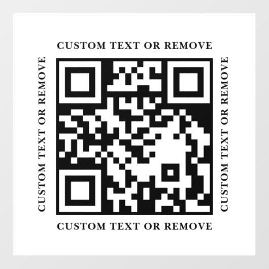 QR Code Simple Modern Business door sign ウィンドウサイン (シート)