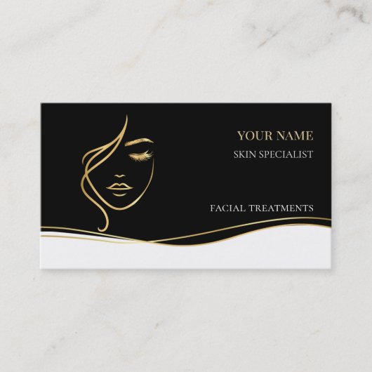 QR code Skin care & Beauty Salon 名刺 (正面)