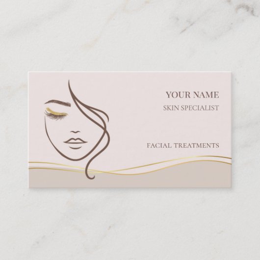 QR code Skin care & Beauty Salon 名刺 (正面)