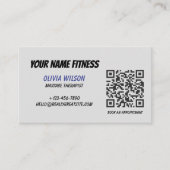 QR Code Social Media Modern Business Card 名刺 (正面)