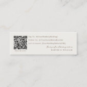 qr code social media wedding card スキニー名刺 (正面)