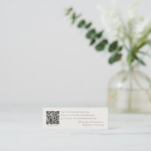 qr code social media wedding card スキニー名刺 (スタンド正面)