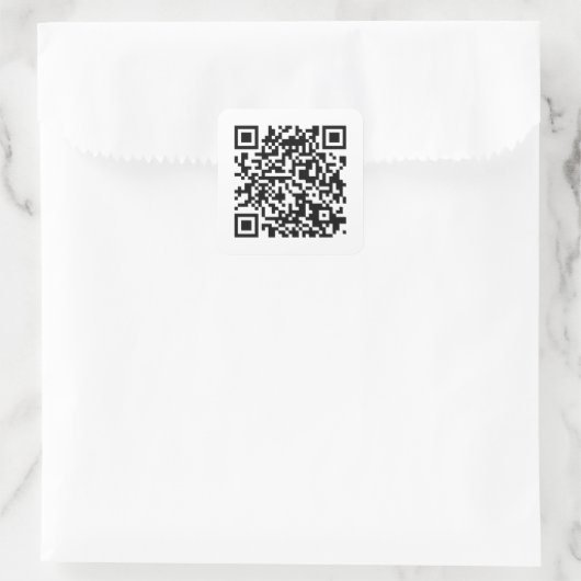 QR-Code Sticker/Aufkleber スクエアシール (バッグ)