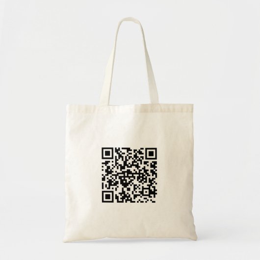 QR-Code Tasche トートバッグ (正面)
