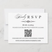  QR Code Template Celtic Knot Wedding RSVP Card (正面)