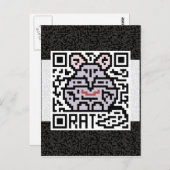 QR Code the Rat ポストカード (正面/裏面)