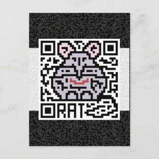 QR Code the Rat ポストカード