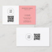QR Code Upload Your Logo Here Professional 名刺 (正面/裏面)