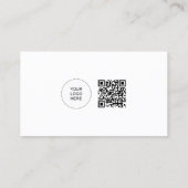 QR Code Upload Your Logo Here Professional 名刺 (裏面)