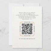 QR Code Video Wedding Invitation 招待状 (裏面)