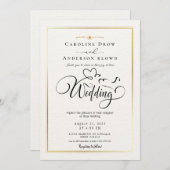 QR Code Video Wedding Invitation 招待状 (正面/裏面)