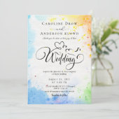 QR Code Video Wedding Invitation 招待状 (スタンド正面)