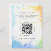 QR Code Video Wedding Invitation 招待状 (裏面)
