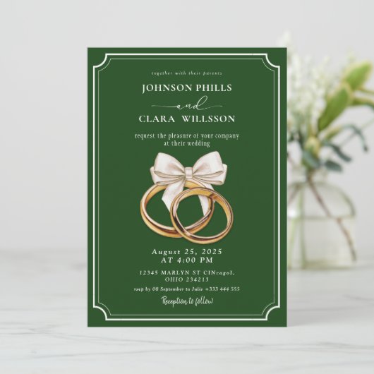 QR Code Video Wedding Invitation 招待状 (スタンド正面)