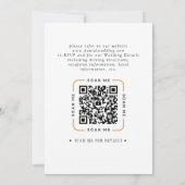 QR Code Video Wedding Invitation 招待状 (裏面)