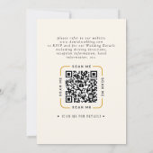 QR Code Video Wedding Invitation 招待状 (裏面)