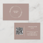 QR Code Visitenkarte 名刺 (正面/裏面)