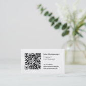 QR-Code Visitenkarten 名刺 (スタンド正面)
