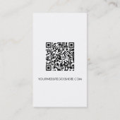 QR code website Custom logo Business Social Media  名刺 (裏面)