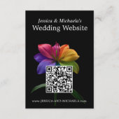 🌈QR code wedding DETAILS エンクロージャーカード (正面)