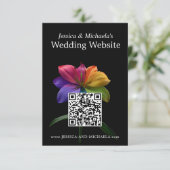 🌈QR code wedding DETAILS エンクロージャーカード (スタンド正面)
