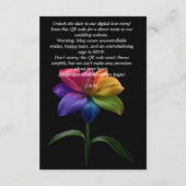 🌈QR code wedding DETAILS エンクロージャーカード (裏面)