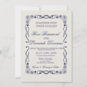 QR Code Wedding Invitation | Elegant Old Money 招待状 (正面)