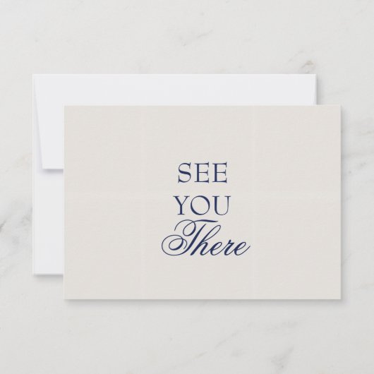 QR Code Wedding RSVP Card | Elegant Boho Old Money (裏面)