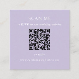 QR Code Wedding Website エンクロージャーカード