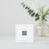 QR Code Wedding Website エンクロージャーカード (スタンド正面)