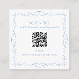QR Code Wedding Website エンクロージャーカード