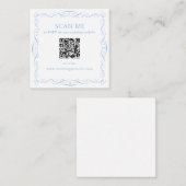 QR Code Wedding Website エンクロージャーカード (正面/裏面)