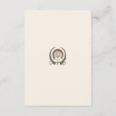 QR Code Wedding Website Info Art Nouveau エンクロージャーカード (裏面)