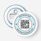QR Code with Custom Text Magnetic Branding Design 栓抜き (正面)
