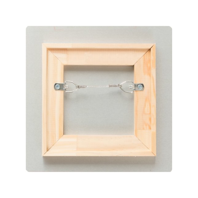 QR Code | Your Text Modern Minimalist Simple メタルプリント (裏面)