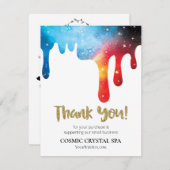 *~* QR COSMIC DRIPSロゴAP8レビューEnc エンクロージャーカード (正面/裏面)