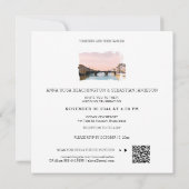 *～* QR Florence Italia Firenze AP12 RSVP 結婚  招待状 (裏面)