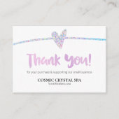 *~* QR HOLO RAINBOW - AP8レビューに感謝します エンクロージャーカード (正面)